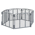 Evenflo Versatile Play Space 6-Panel (Cool Gray) - Portable Safe Play
