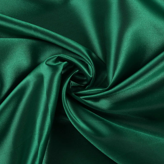 40 Yards of Emerald Green Charmeuse Satin Fabric for Events
