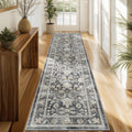 Washable Runner Rug 2x8 Non-Slip Vintage Hallway Runner - Soft Boho