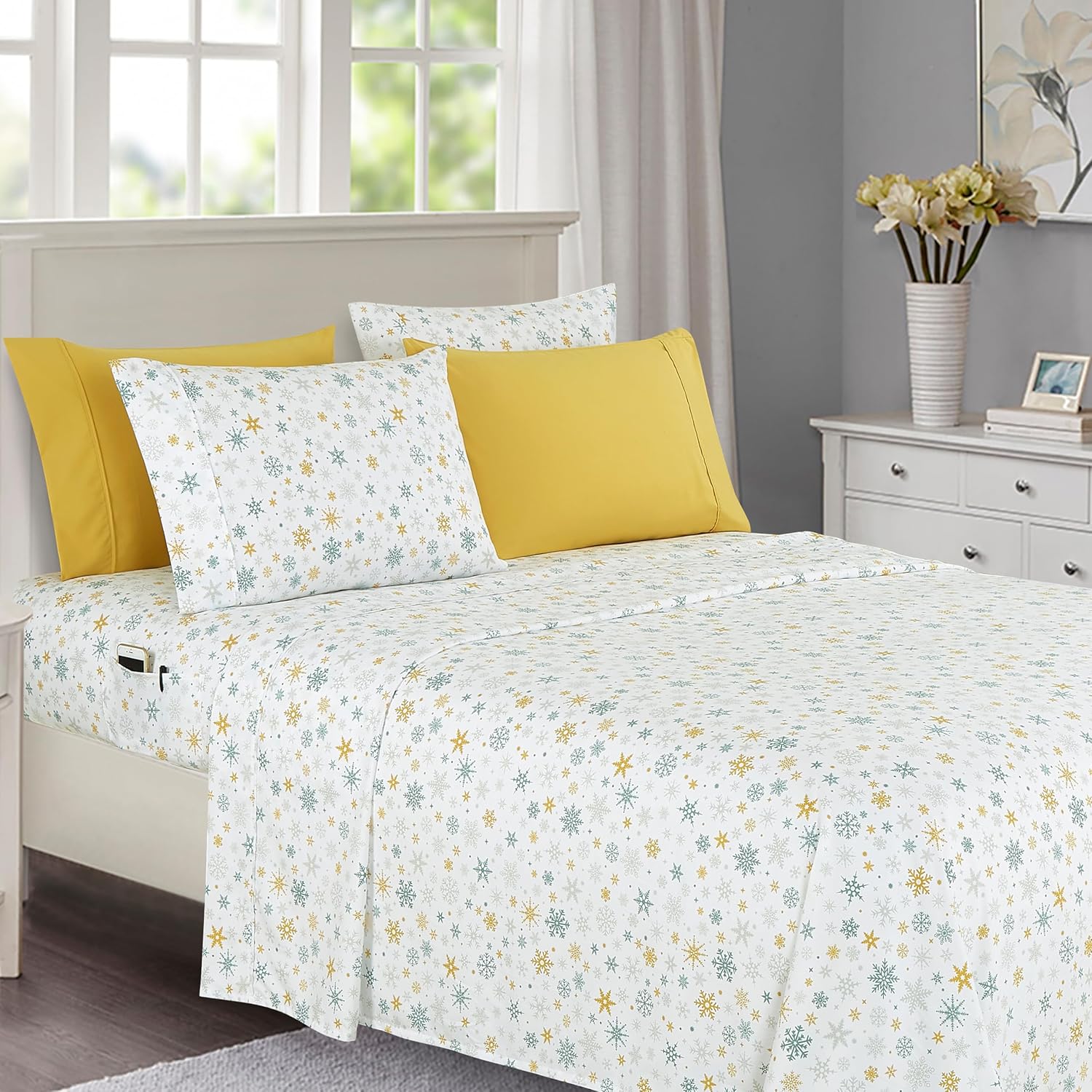 Elegant Comfort Luxury Soft Bed Sheets Set for King Size Beds