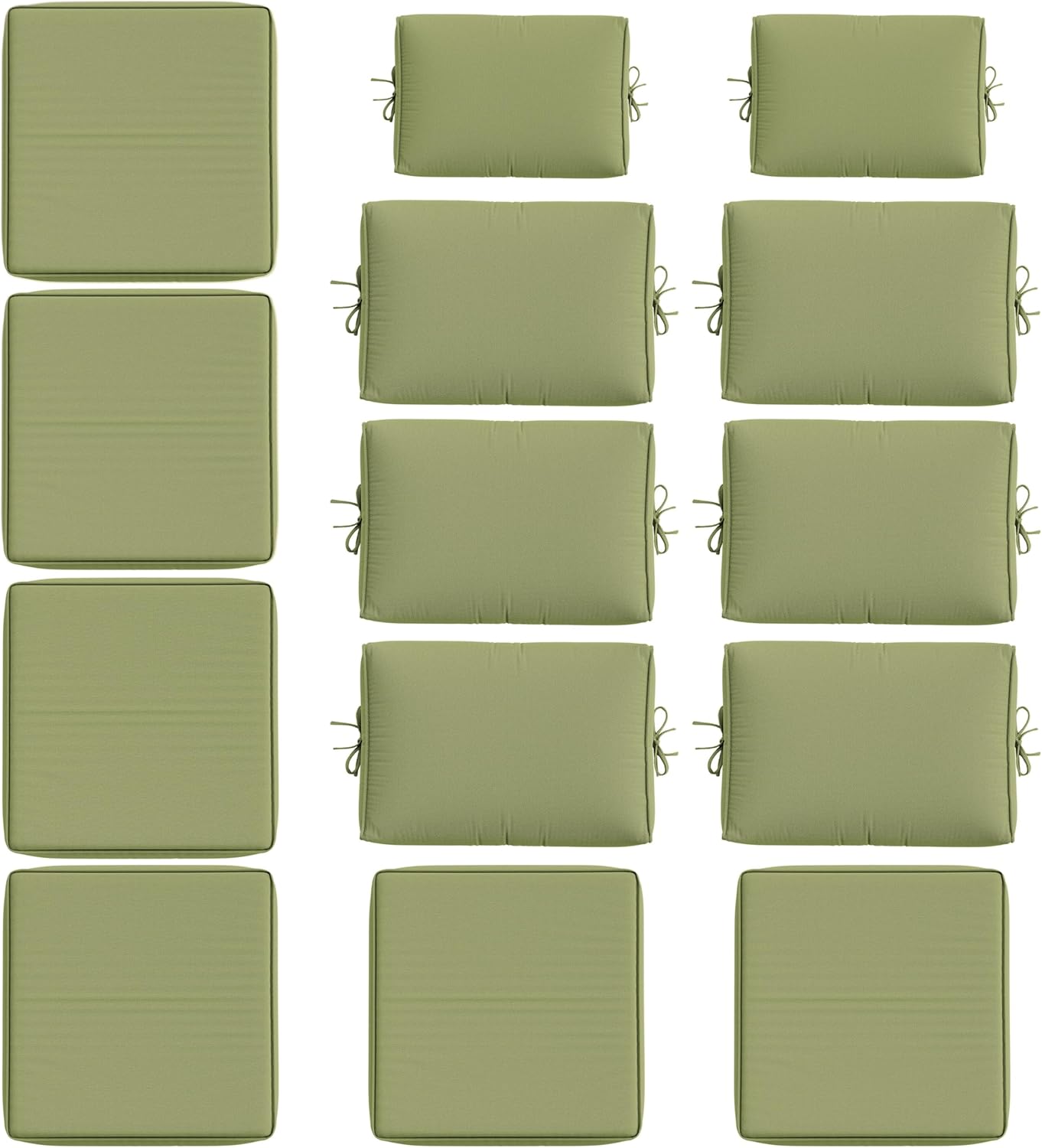 14 Pcs Outdoor Cushion Slipcovers for All-Weather Protection