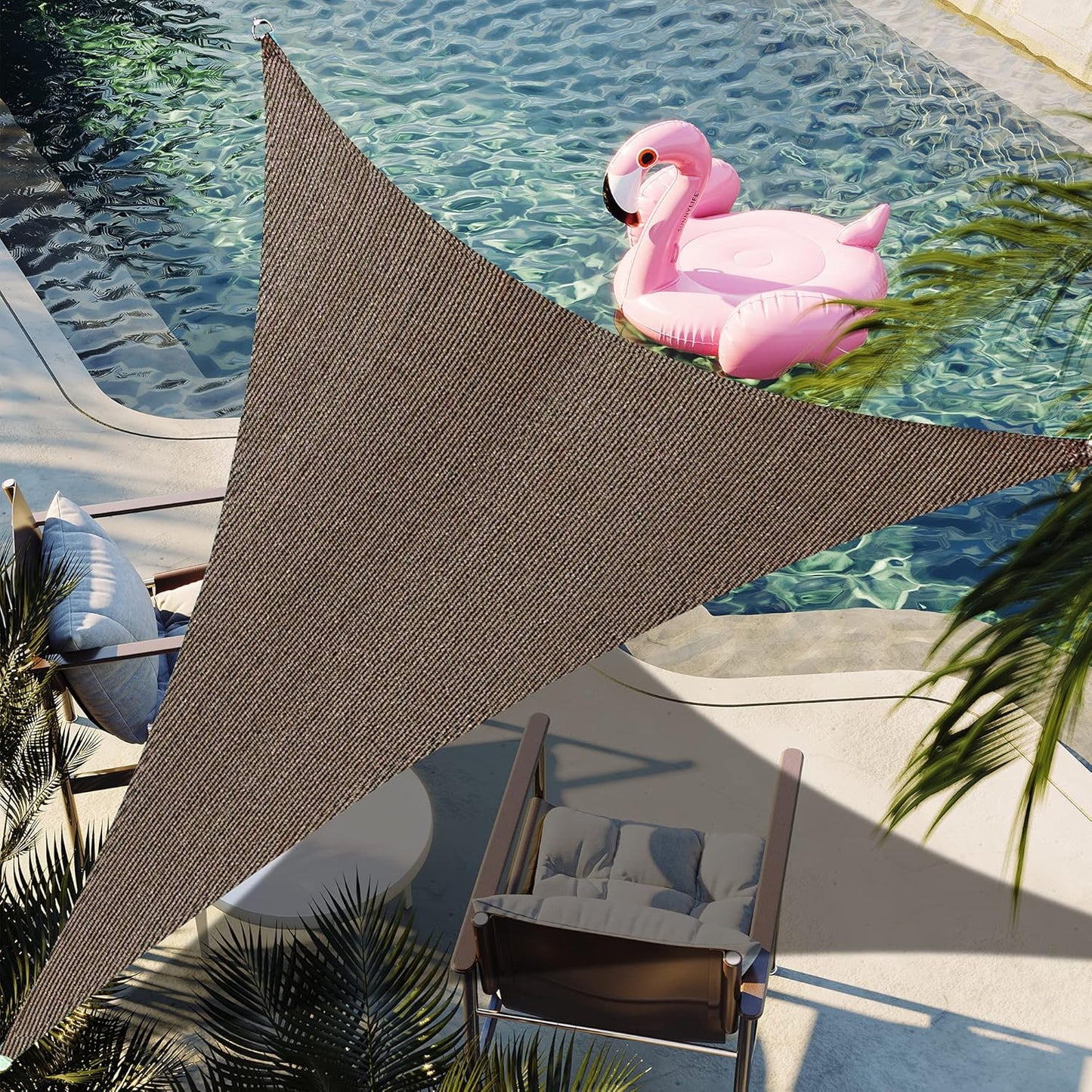 10ft x 16ft Right Triangle Sun Shade Sail for Outdoor Spaces