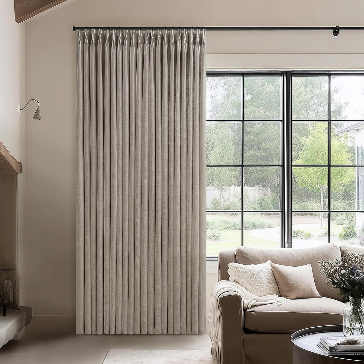 Taupe Patio Sliding Door Curtains for Elegant Living Spaces