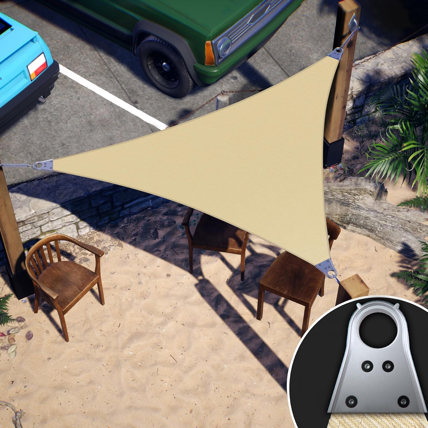 ColourTree Super Ring Customized Sun Shade Sail for Outdoor Use