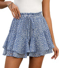 Shorts for Women Summer Casual Chiffon Skorts Boho