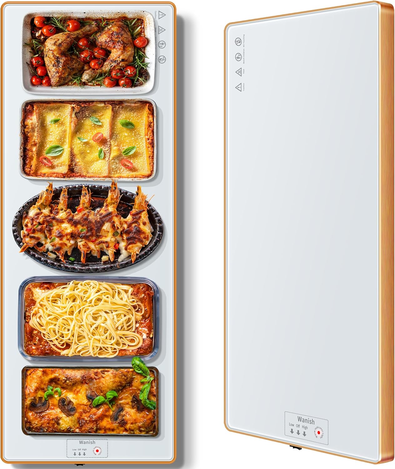 Electric Warming Tray for Parties - Keep Food Warm Effortlessly