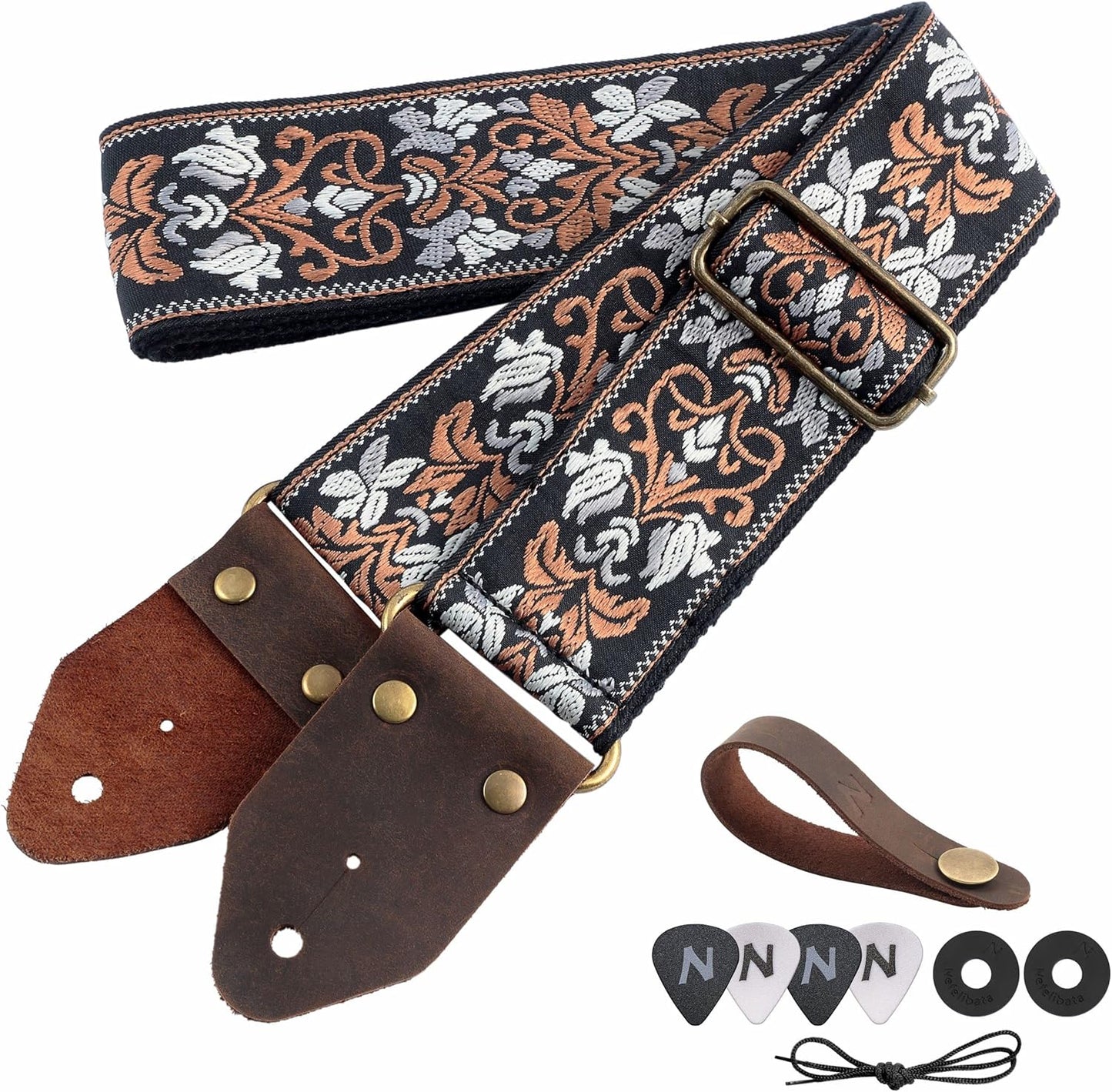 Premium Jacquard Guitar Strap for Ultimate Comfort