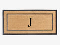 Large 24x48 Coir and Rubber Monogrammed Doormat - Heavy Duty