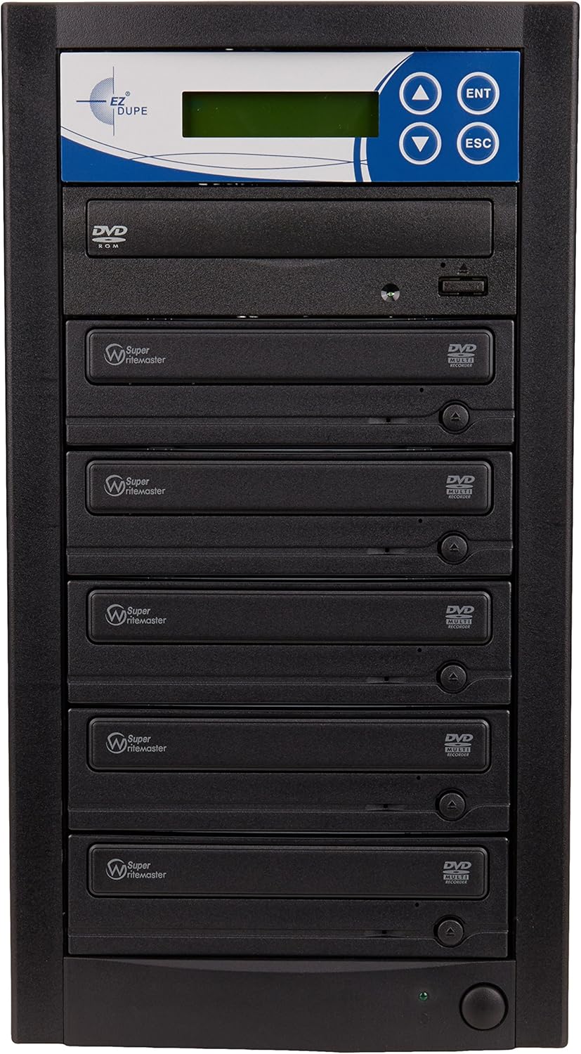 EZ Dupe 1 to 5 DVD/CD Disc Copy Duplicator for Easy Backups