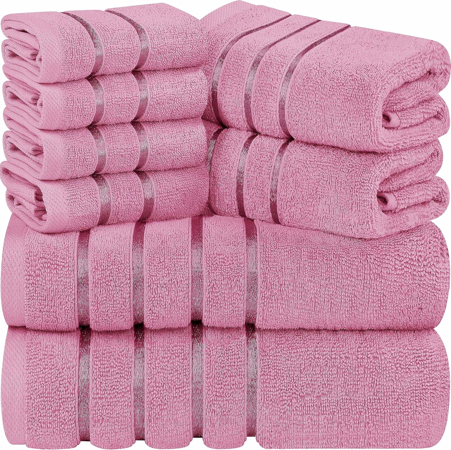 Luxury Towel Set - 8 Piece Highly Absorbent Cotton Towels
