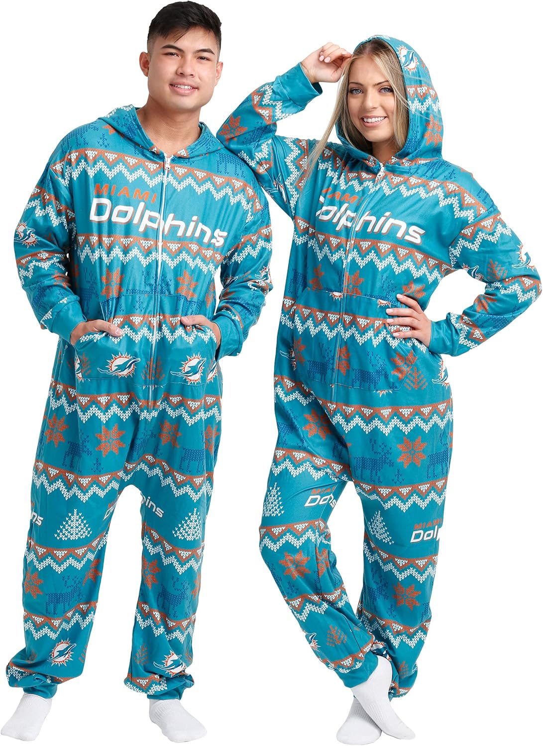 FOCO NFL Team Logo Pajamas One Piece Onsie for Ultimate Comfort