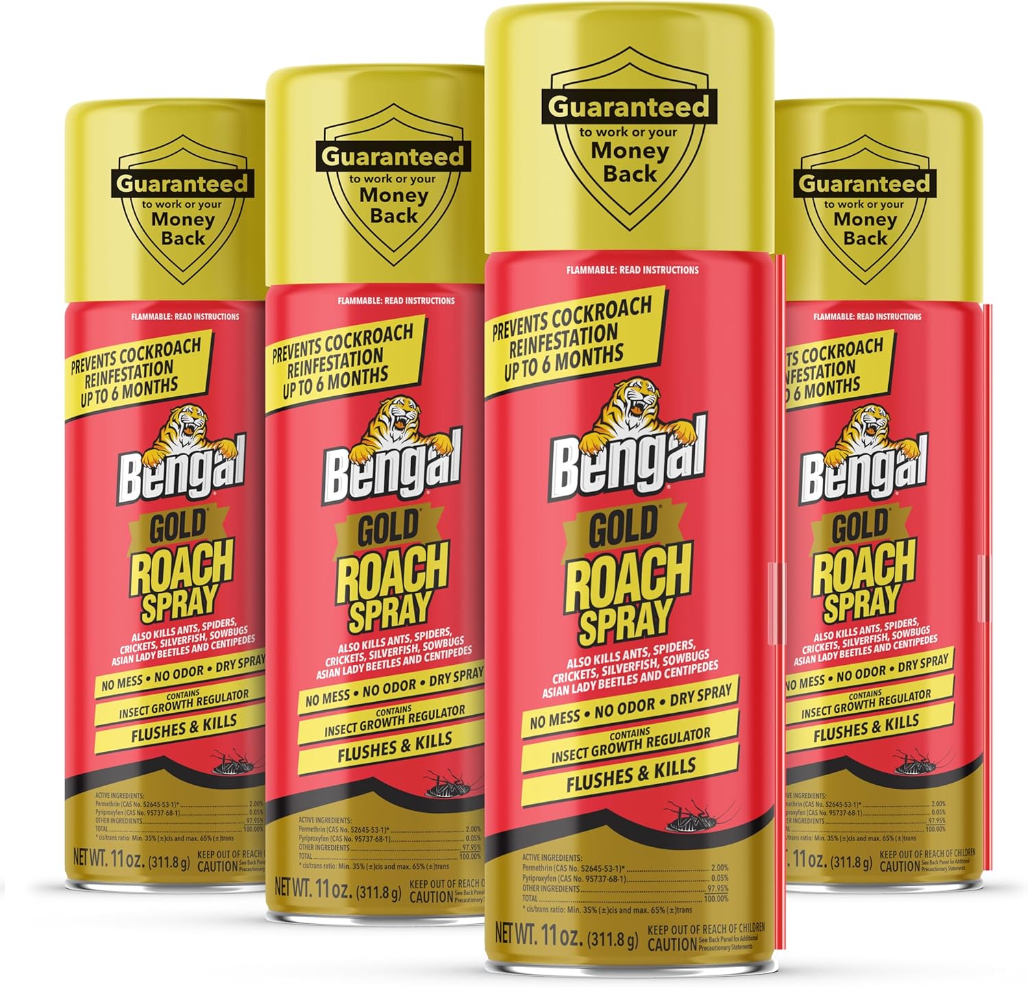 Bengal Gold Roach Spray - Odorless and Stain-Free Bug Solution