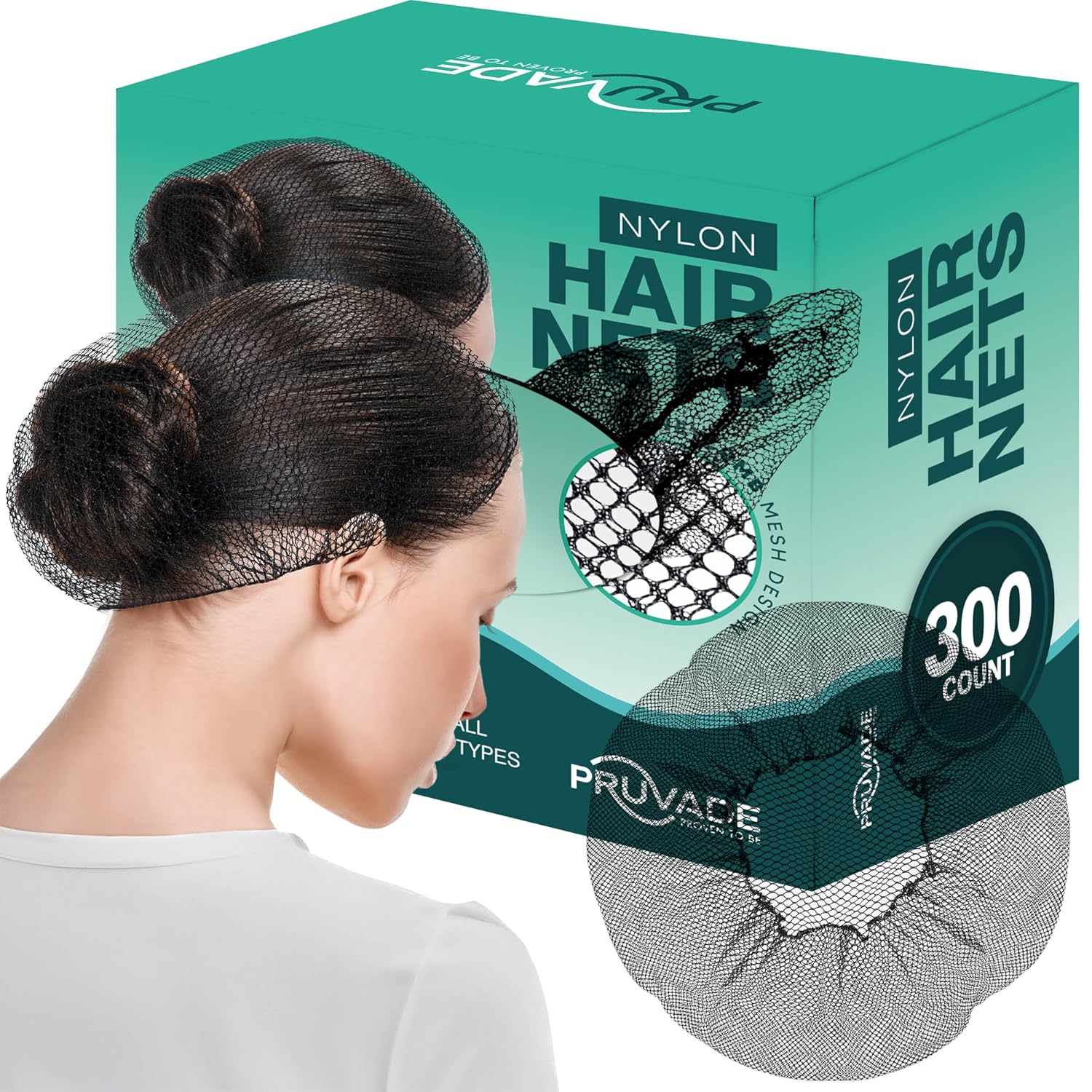Nylon Hair Nets for Food Service, Medical & Industrial Use
