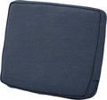 Heather Indigo Blue Patio Lounge Back Cushion 25 x 18 x 4 in