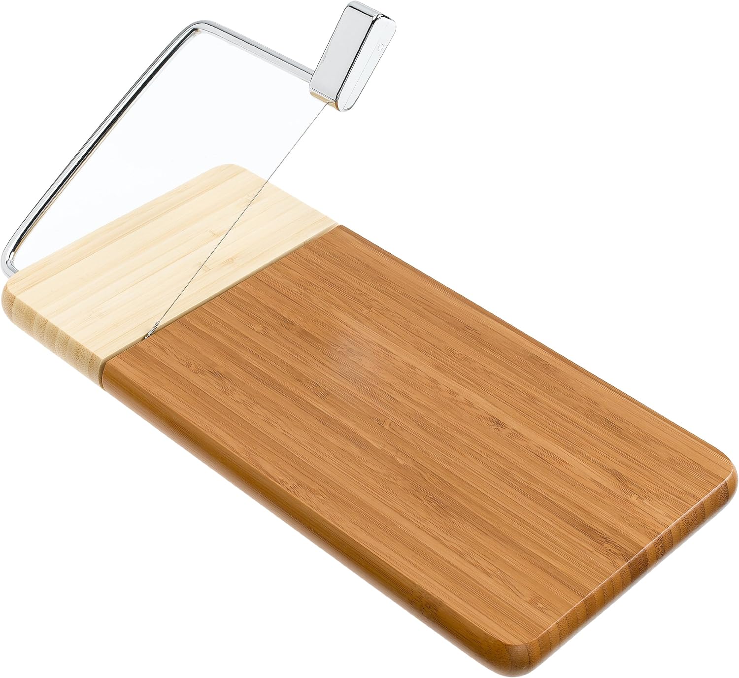 Prodyne Bamboo Cheese Slicer with Replaceable Cutting Wire