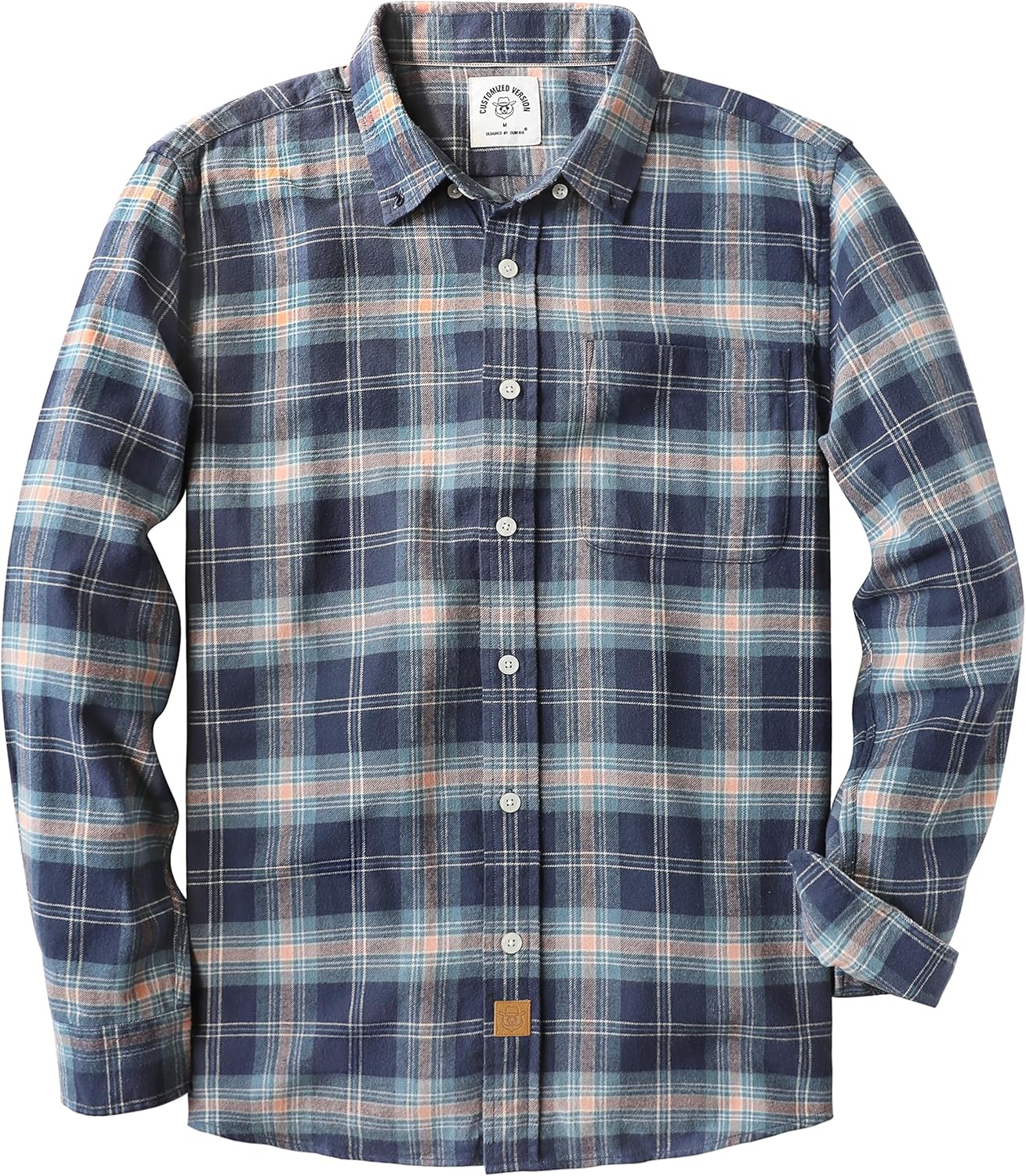 Dubinik Flannel Shirt for Men - Cozy Cotton Long Sleeve Style