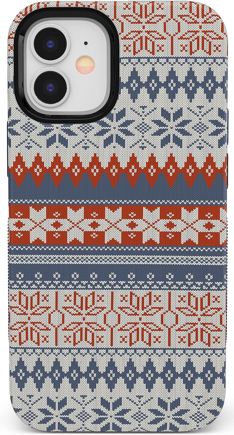 Casely iPhone 11 Case - Sweater Weather Holiday Knit Design