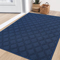 Dirt Trapper Door Mat 32 in x 48 in Blue - Low Profile Non-Slip