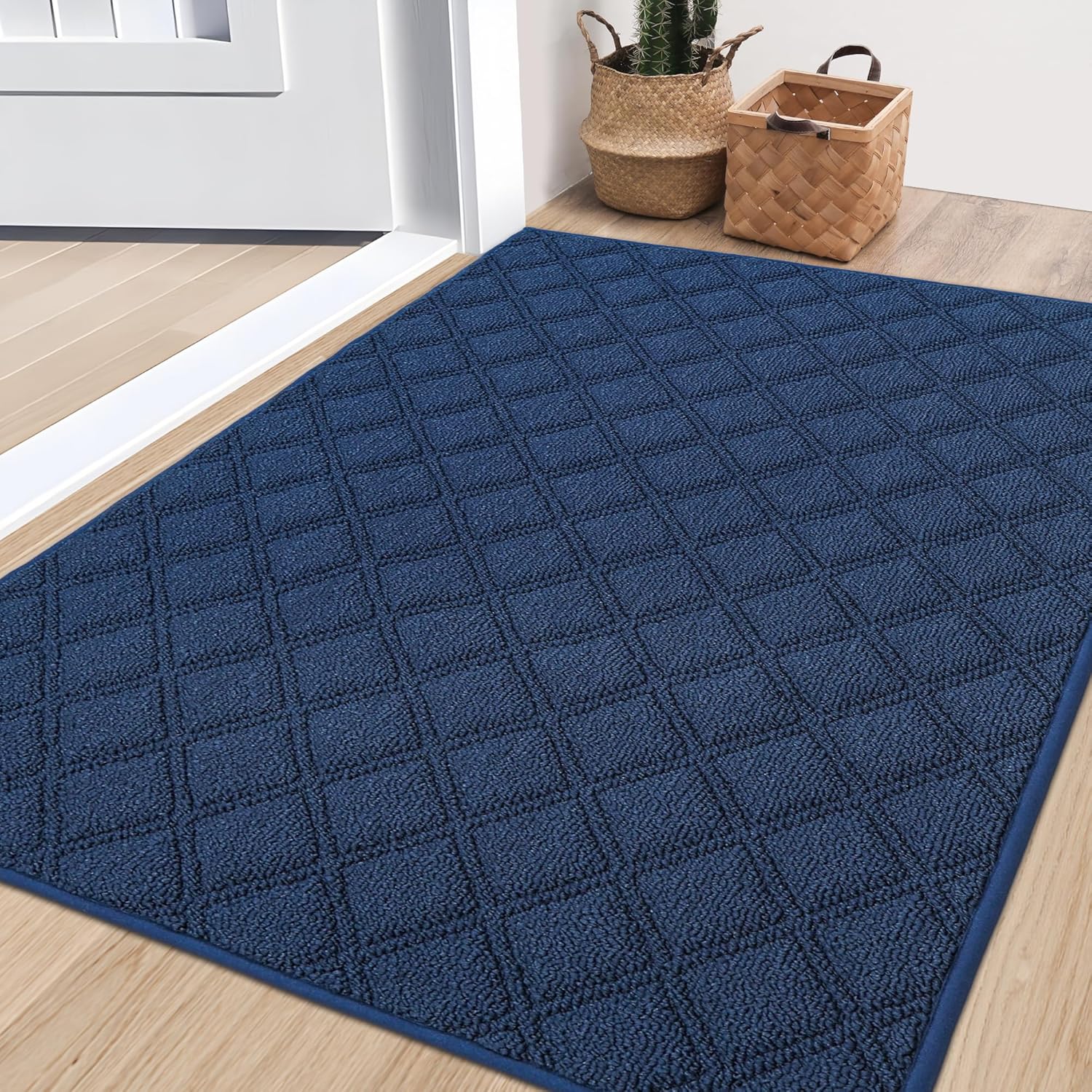 BEQHAUSE Dirt Trapper Door Mat 32in x 48in for All Weather Use