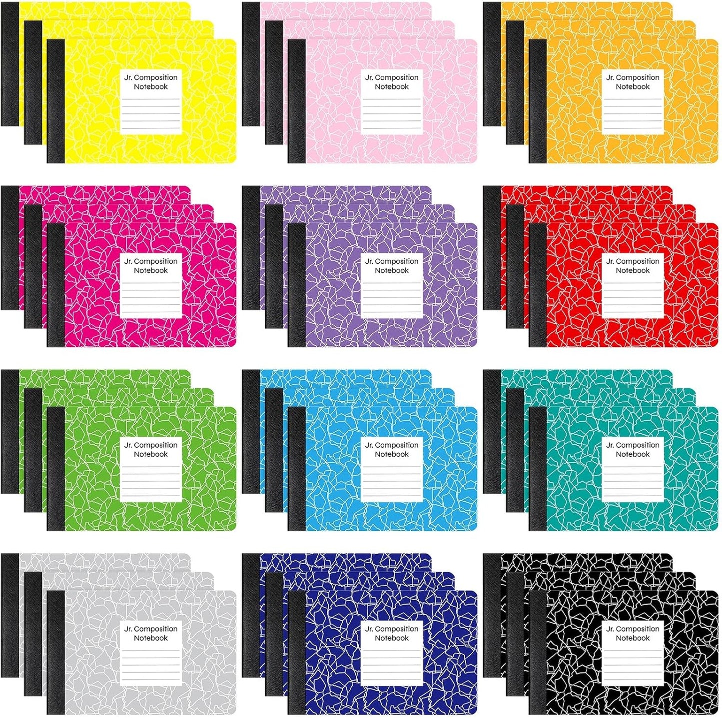 36pcs Mini Marble Composition Notebooks | Colorful & Convenient