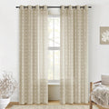 Tan Beige Neutral Curtains for Living Room - Light Filtering Linen