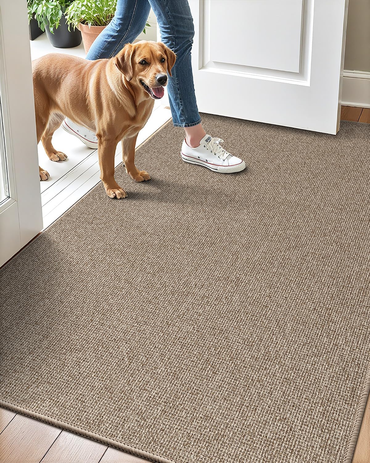 LUMI Indoor Door Mat 36x56 Ultra Thin Non-Slip Doormat