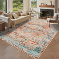 Washable Vintage Area Rug for Living Room by GarveeHome