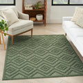 Versatile Indoor/Outdoor Green 4 ft x 6 ft Area Rug - Durable Style