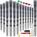 Low Taper Anti-Slip Cross Cord Golf Grips Set of 13 for Better Control