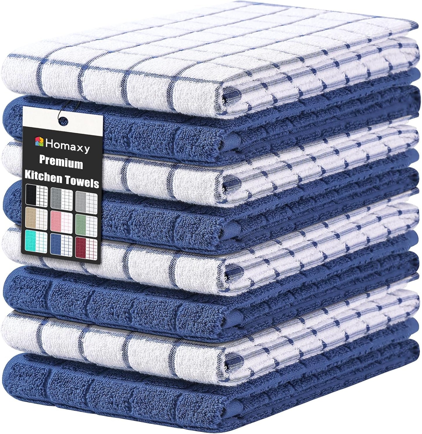 Premium Cotton Kitchen Towels - Super Absorbent & Versatile Set