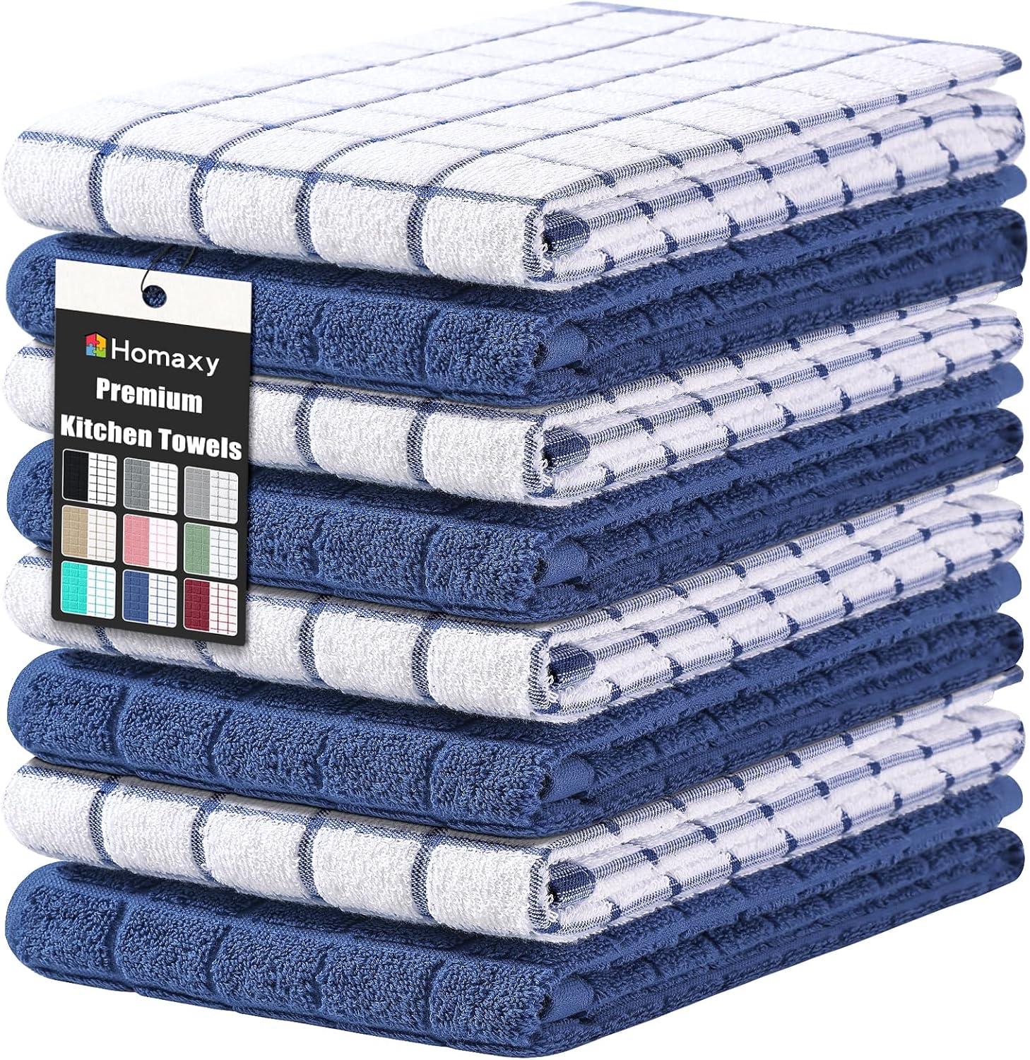 Premium Cotton Kitchen Towels - Super Absorbent & Versatile Set
