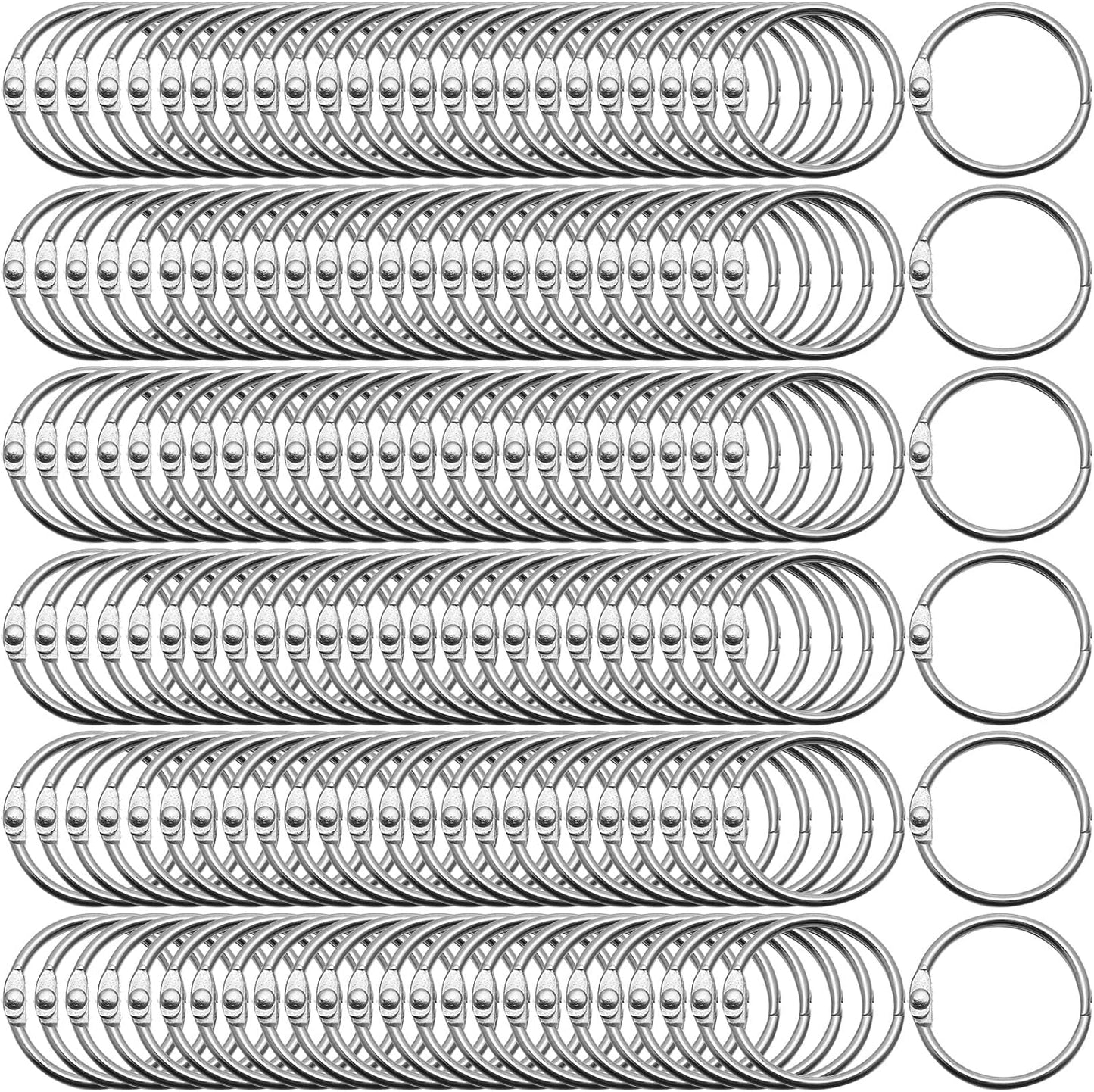 500 Pack Loose Leaf Binder Rings for Index Cards and More