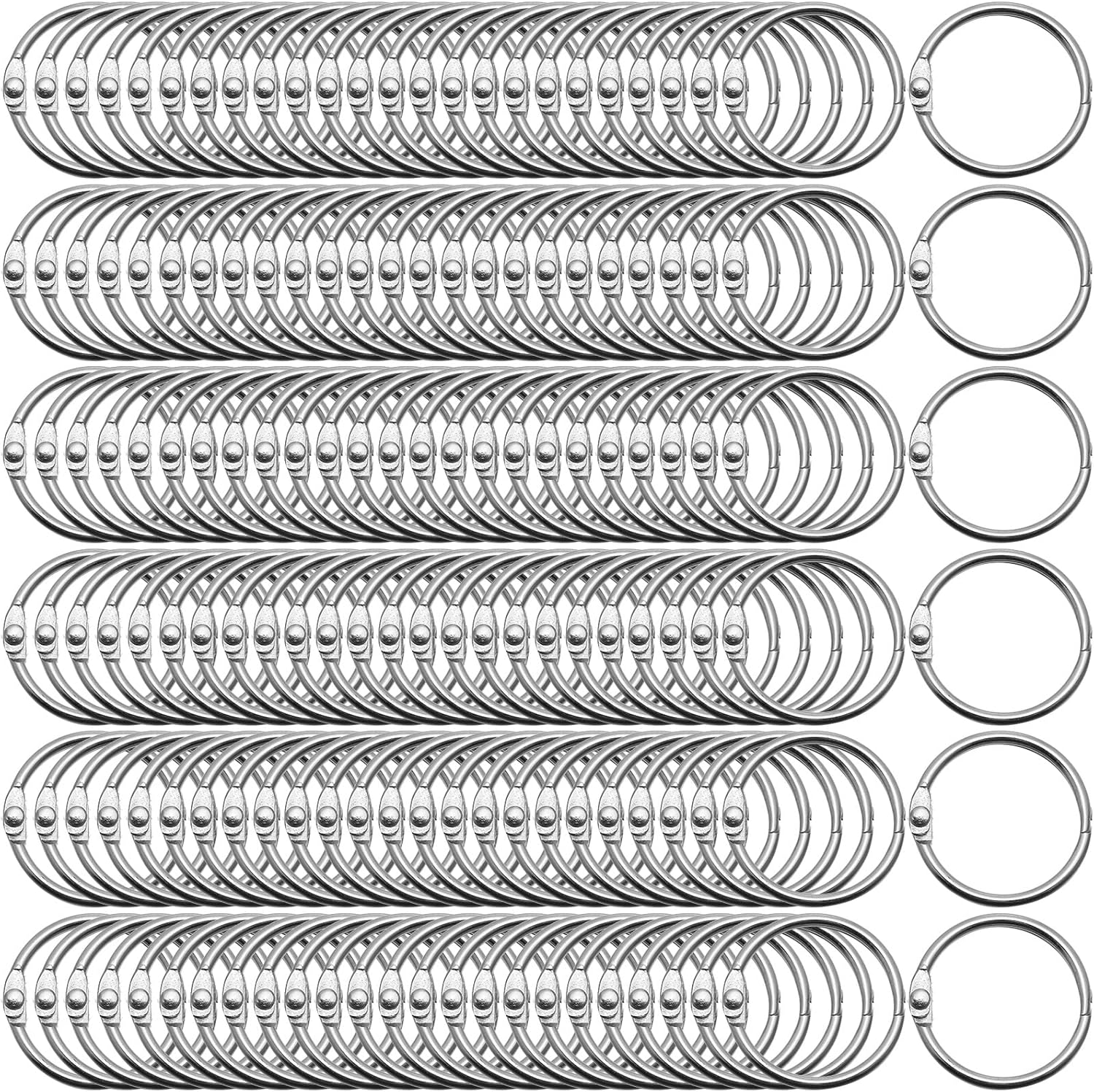 500 Pack Loose Leaf Binder Rings for Index Cards and More