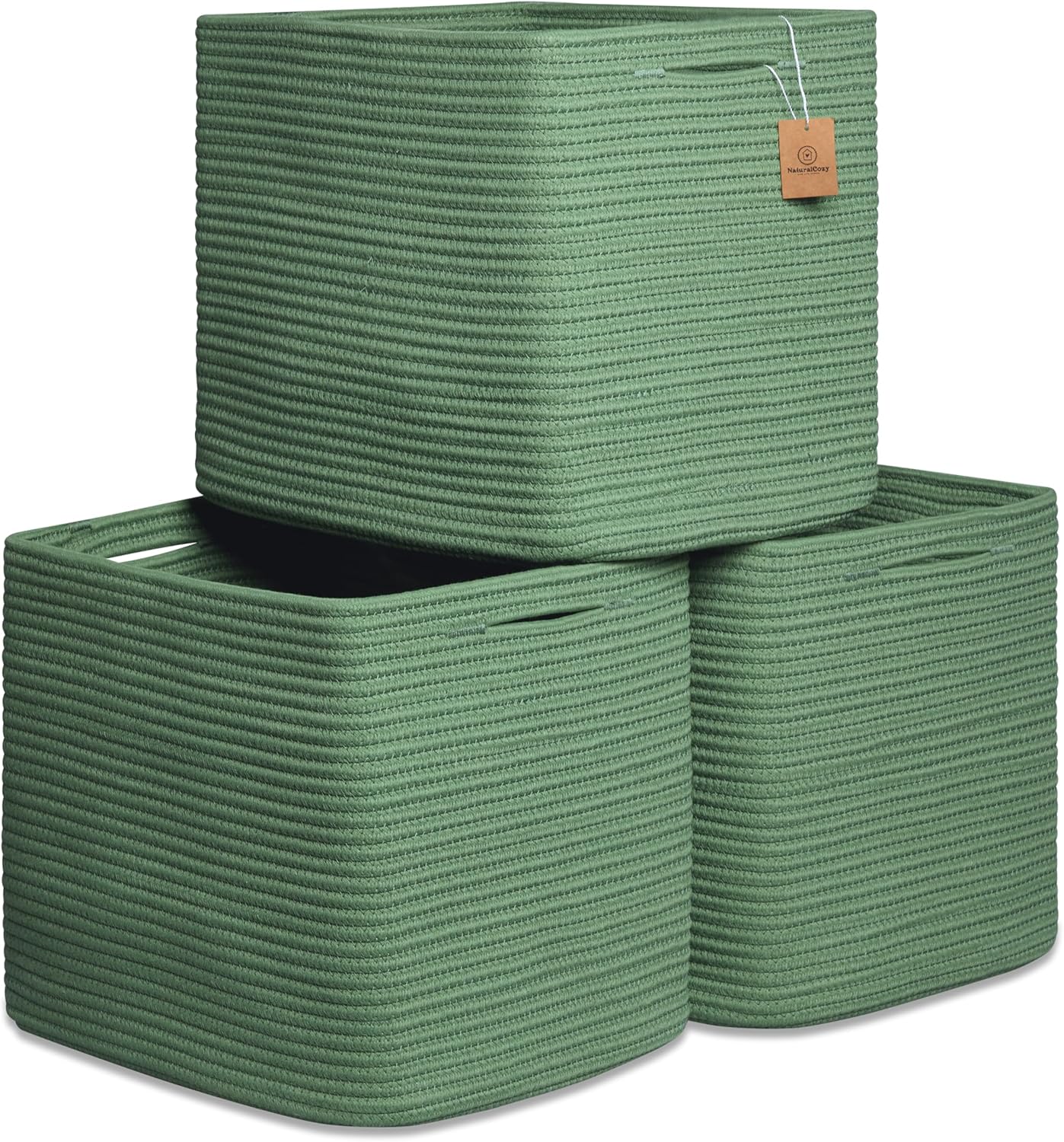 NaturalCozy 13x15x13 Kallax Storage Cubes Bins for Organizing