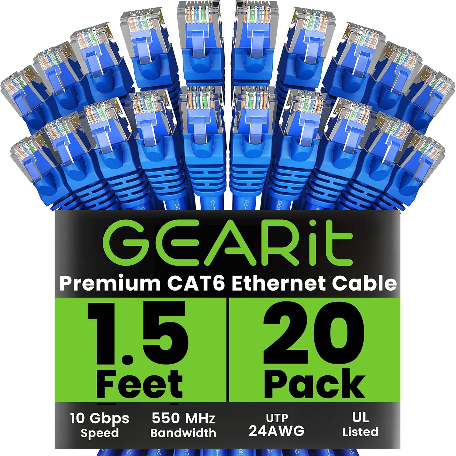 High-Performance Cat 6 Ethernet Cable Pack for Fast Networking