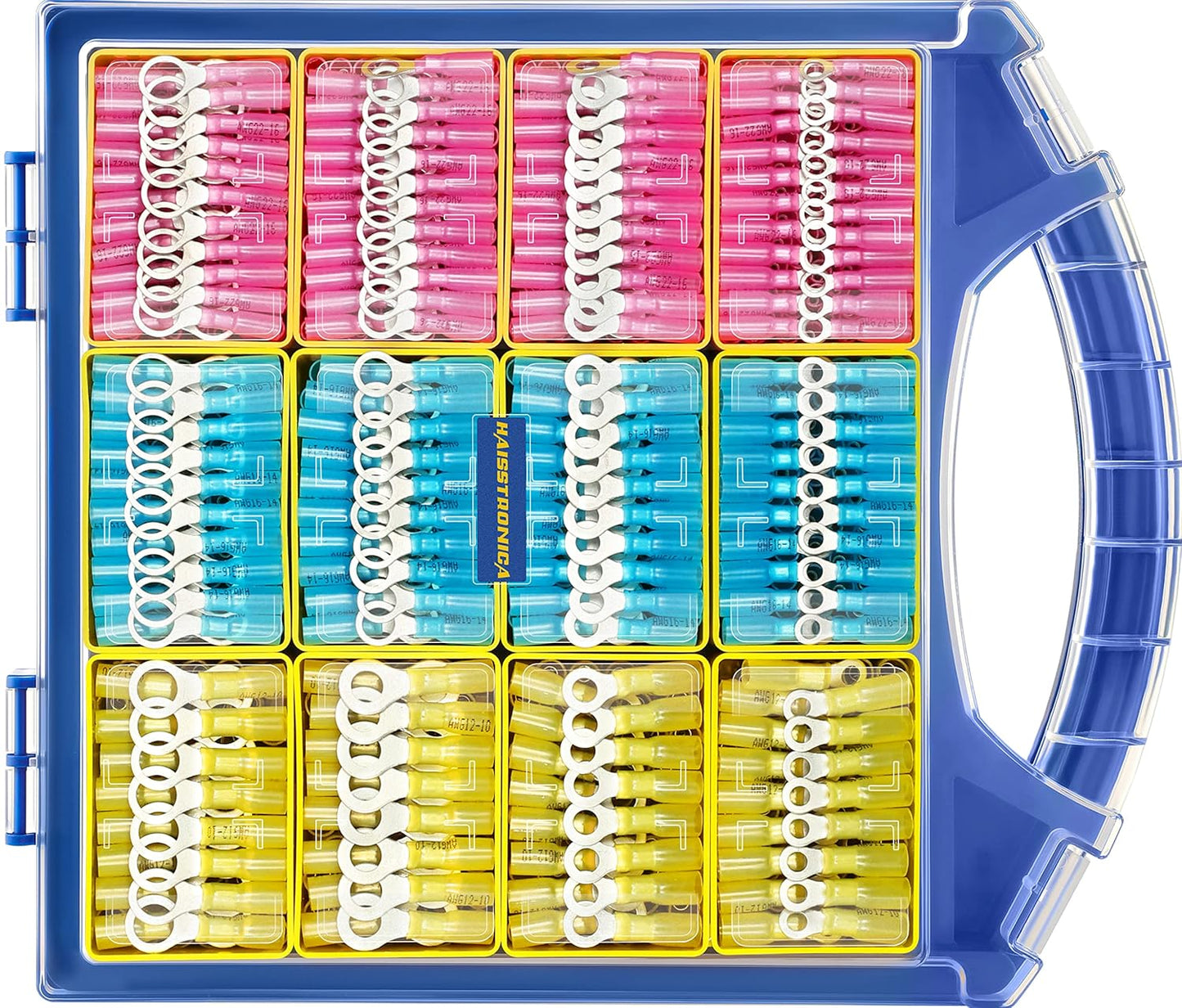 Haisstronica 780PCS Heat Shrink Ring Connectors for Wiring