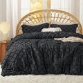 Bedsure Queen Comforter Set - Boho Tufted Shabby Chic Comforter