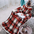 Wearable Sherpa Blanket With Sleeves - Cozy Full Body Throw