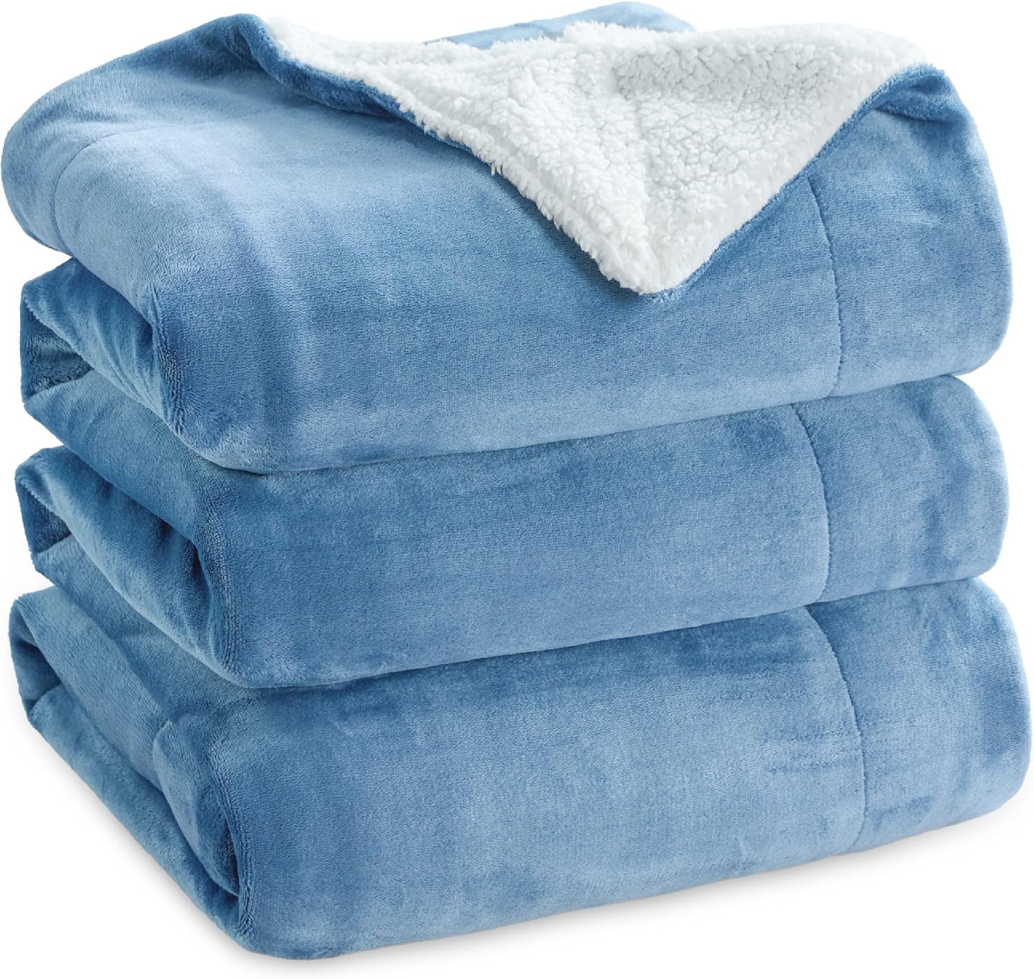 Bedsure GentleSoft Sherpa Fleece King Size Blanket for Winter