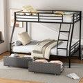 Bunk Beds Twin Over Full Size - Heavy Duty Space Saving Bunk