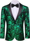 Men's Paisley Sport Coat Blazer 1 Button - Statement Tuxedo
