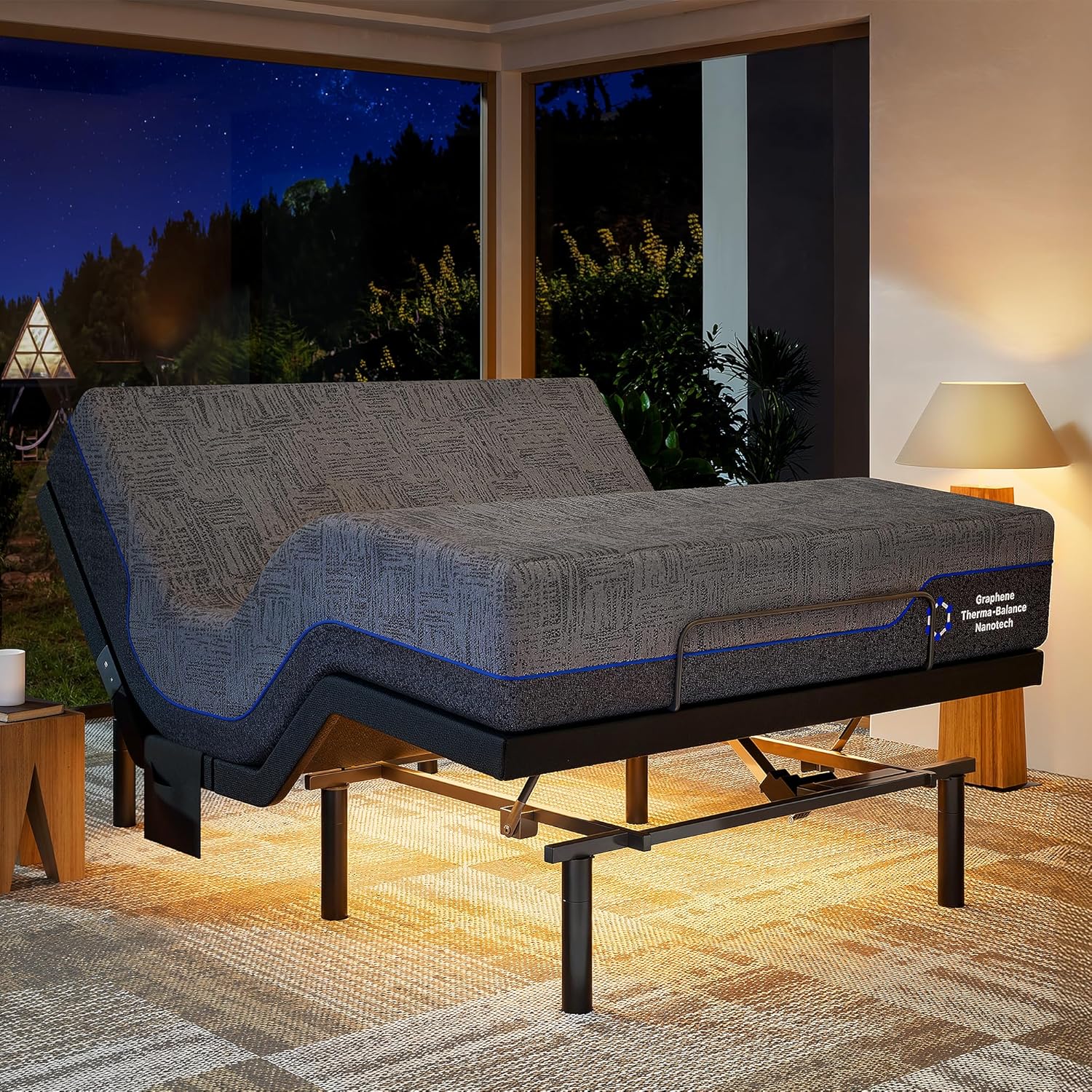 Marsail NS0 Adjustable Base with Cooling Gel Memory Foam Mattress
