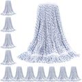 Matthew Cleaning Looped-End Pack of 12 Cotton Mop Heads - Heavy Duty