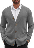 COOFANDY Men's Cardigan Sweater V Neck Button Down - Comfortable