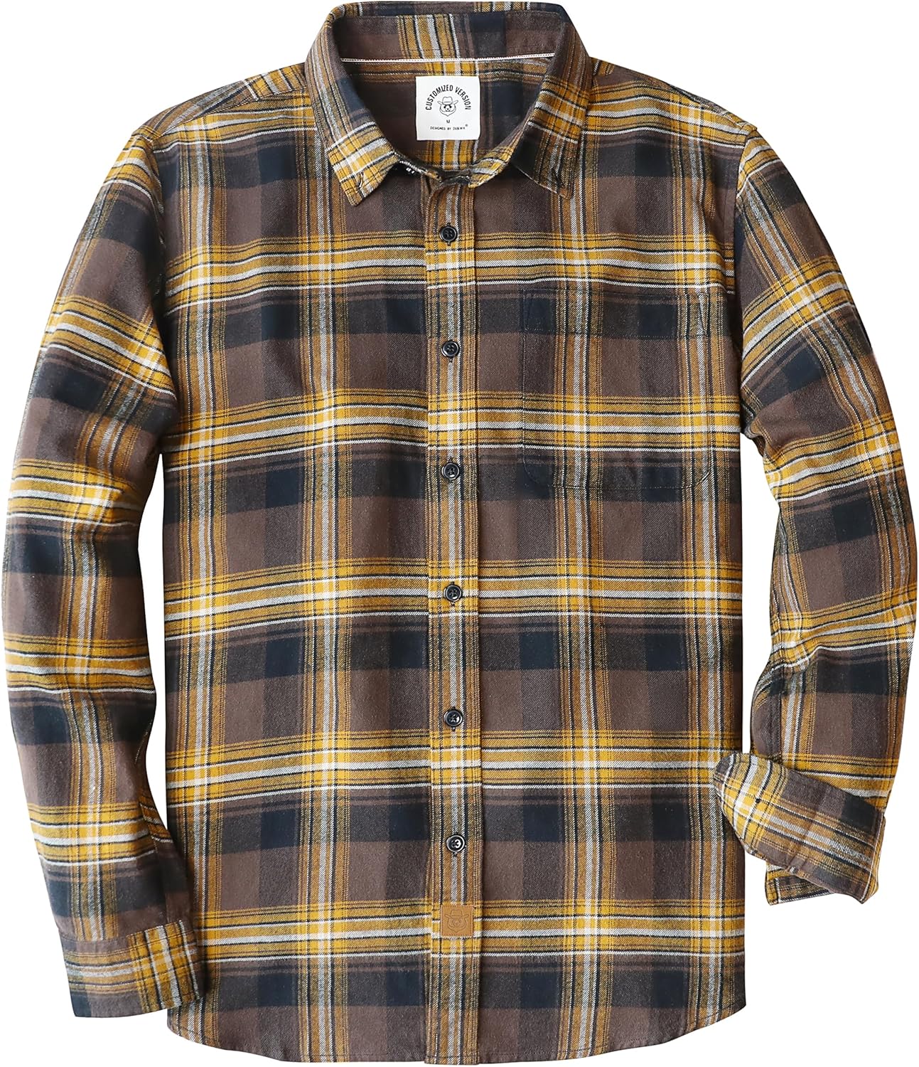 Dubinik Flannel Shirt for Men - Cozy Cotton Long Sleeve Style