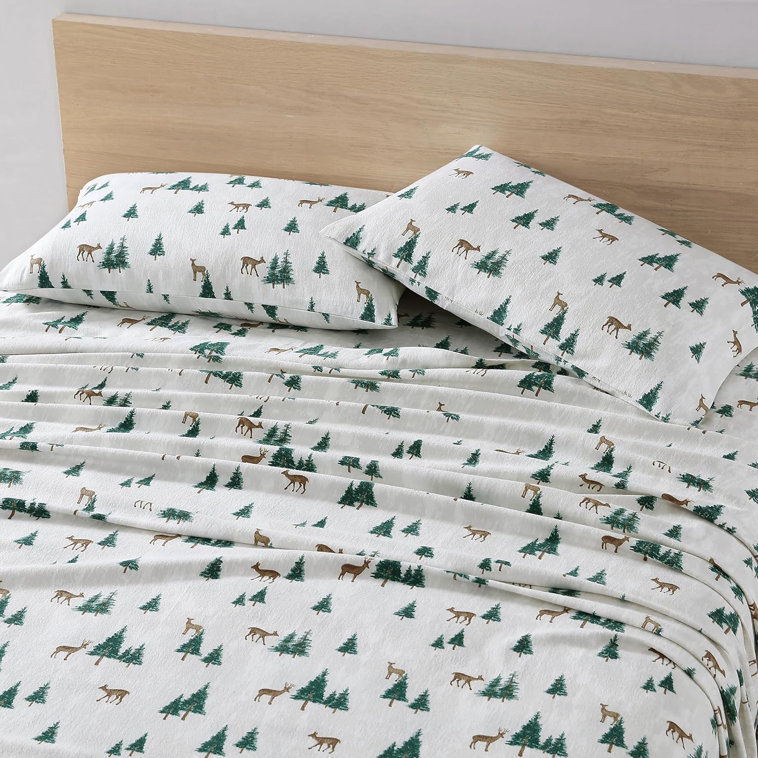 Queen Sheets Cotton Flannel Bedding Set for Cozy Home Decor