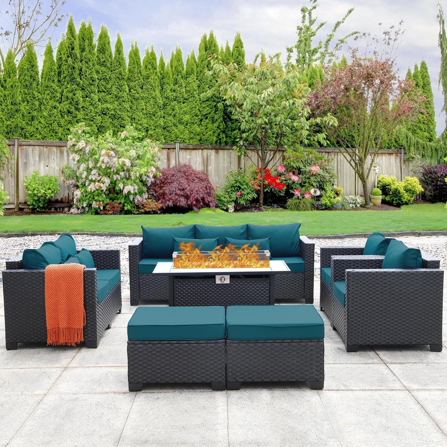 Patio Furniture Set with Fire Pit for Outdoor Comfort and Style