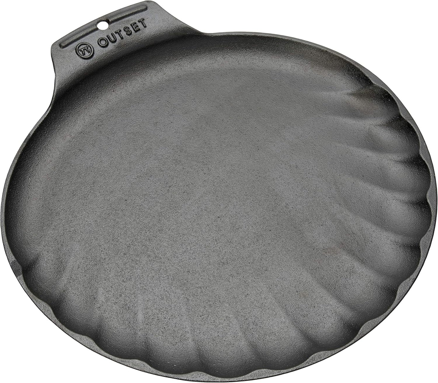 Scallop Cast Iron Grill and Serving Pan for Perfect Meals