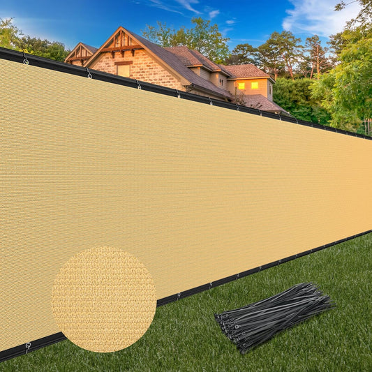 5x50FT Heavy Duty Privacy Screen - 95% Blockage, Winpull