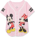 Disney Girls Mickey & Minnie Mouse Baseball Jersey for Kids